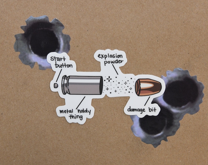 Anatomy of a Cartridge Sticker Forensics Gift CSI Gift Etsy