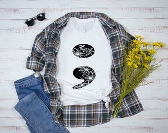 Floral Semicolon T-Shirt, Mental Health Awareness, You Matter