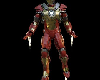 【箔押し 上位賞 PR】Iron Man Armor Pre-Order] MMS825D72 – Iron Man 1/6th scale Iron Man Mark
