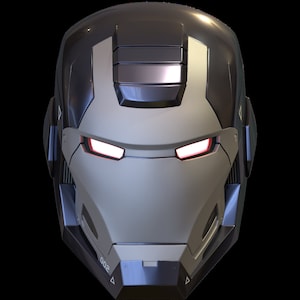 war machine iron man 2 3d print model with motorization and interior details