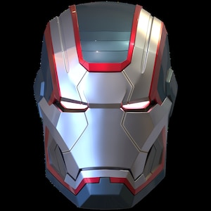 Iron Patriot War Wachine mk1 Helm mit Motorisierung und Innendetails