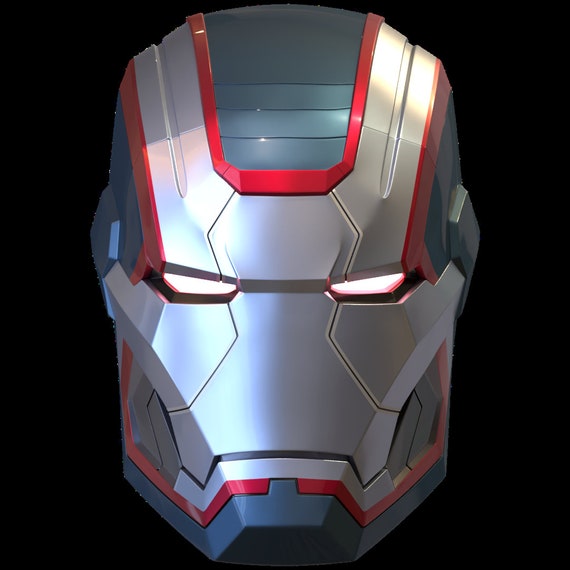 iron man 3 patriot helmet Iron Patriot War Wachine Mk1 Helmet With Motorization and Interior Details