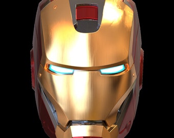 Iron man mk45b helmet digital 3dmodel with inner details and motorization