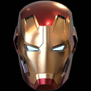 3d printable Iron man MK45 helmet with FULL inner details and motorization
