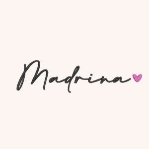 Madrina Embroidery File / Godmother Embroidery File / Madrina Embroidery / Madrina with Heart Embroidery File