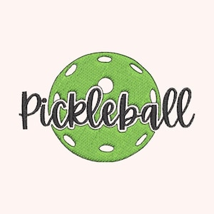 Pickleball Embroidery Design: Sport Love File (Digital File)
