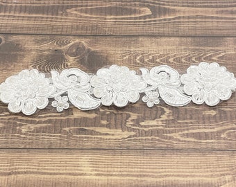 Baptism Christening Headband lace beaded