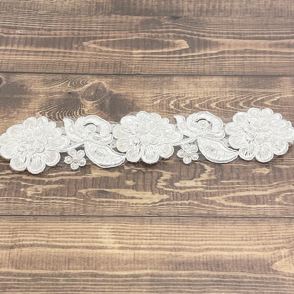 Baptism Christening Headband lace beaded