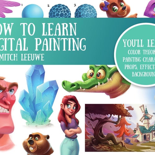 Ebook How to Learn Digital Painting Etsy