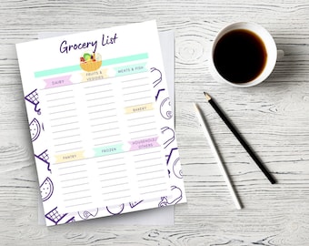 Grocery List Printable