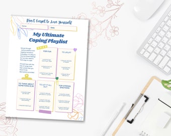 Coping Playlist Worksheet