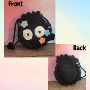 Soot Sprite Amigurumi Drawstring Pouch - Etsy