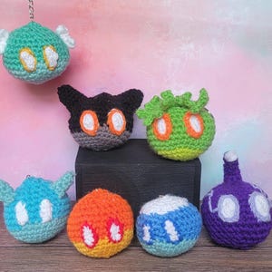 Elemental Slime Keychain [Genshin Style]