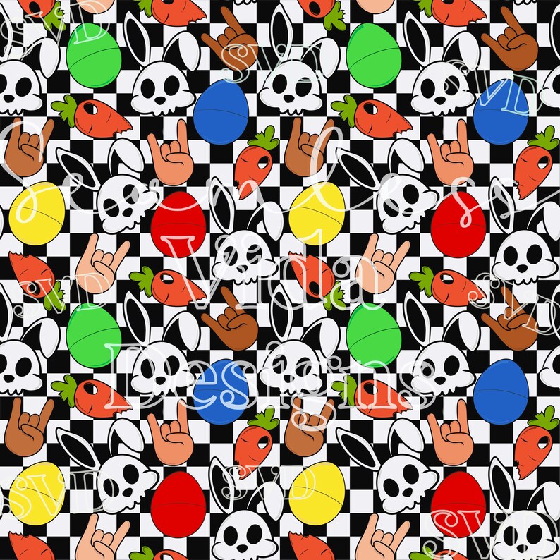 Checker Rocker Bunny - Etsy