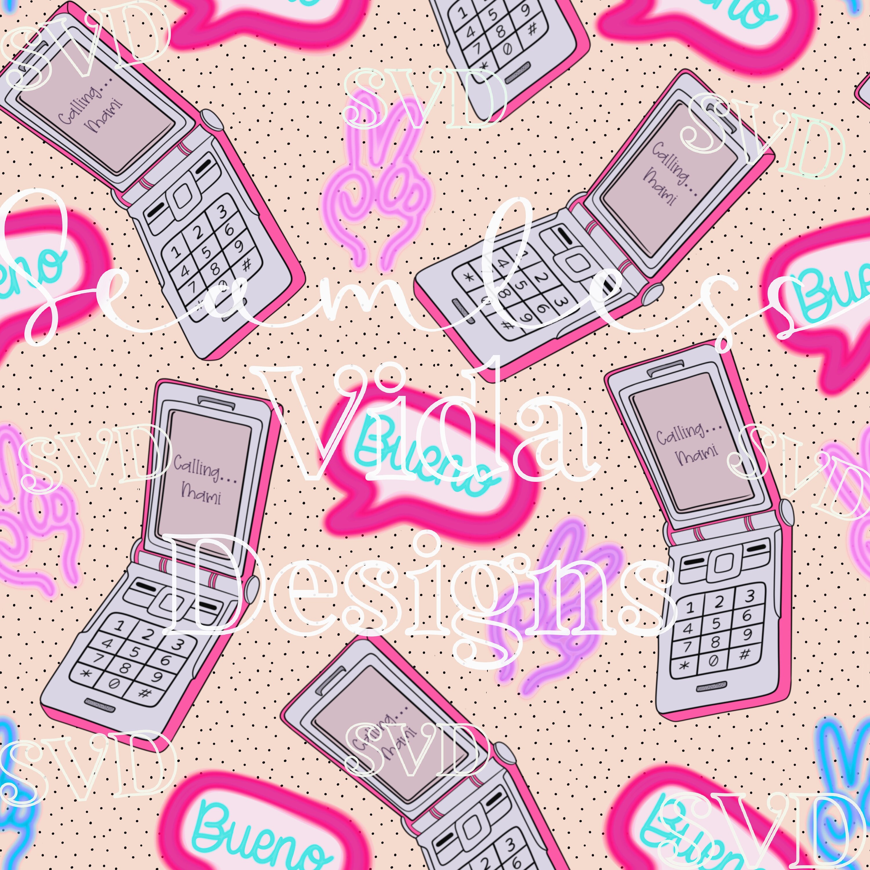 Téléphone à clapet rose