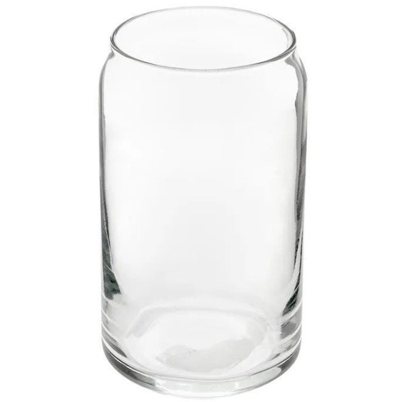 Wholesale Glass Can 16oz Beer Can Glass With Bamboo Lids and Glass Straw  Blank Libbey Beer Glass Ice Coffee Glass Can 