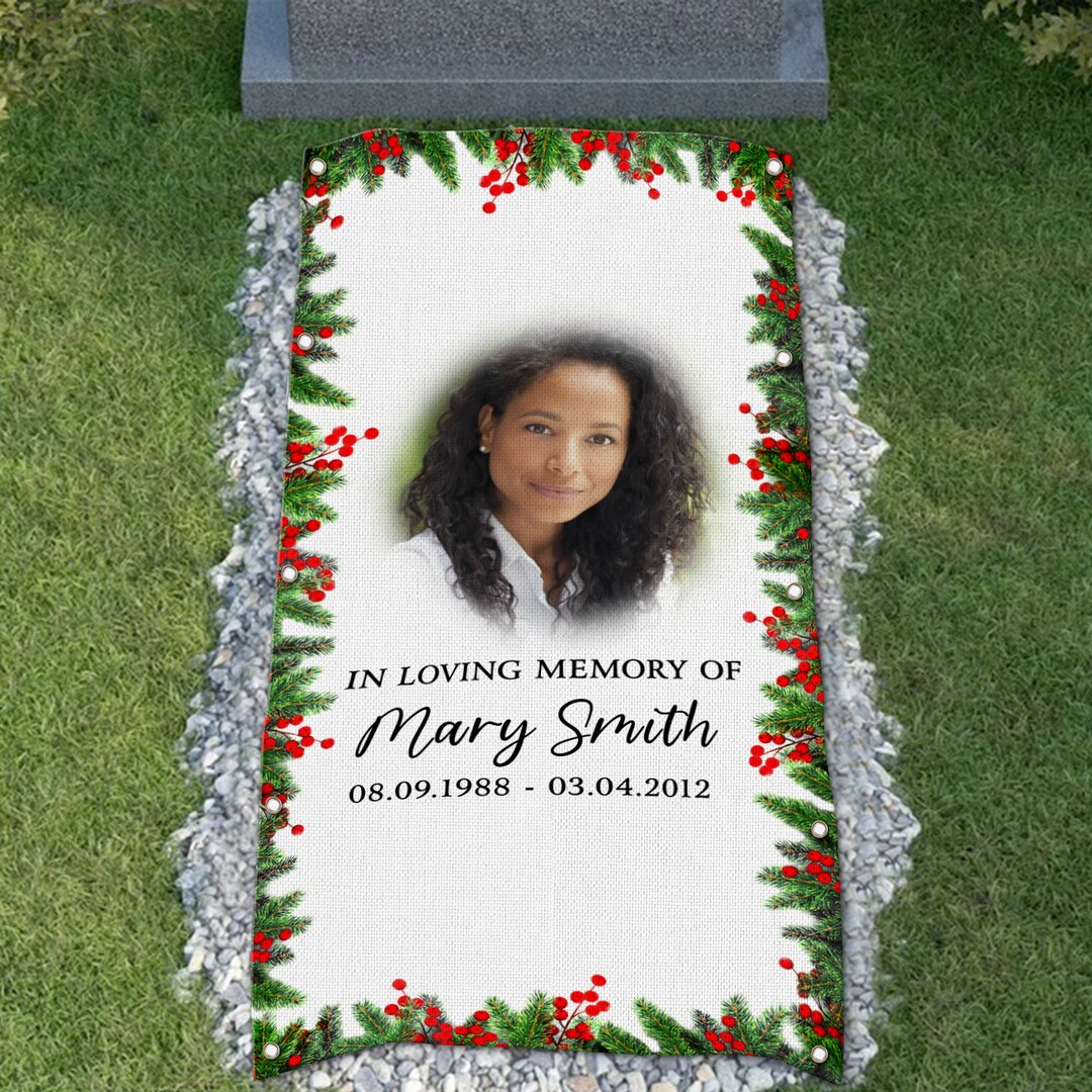 Custom Christmas Memorial Grave Blanket In Loving Memory Grave Blanket Il 1080xN.5530876985 Lna3