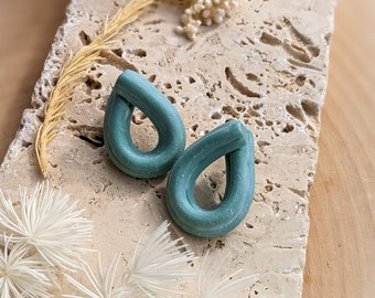 Fall Minimalist Knotted Studs | Sage Green Clay Studs | Modern Southwestern Earrings | Gifts For Her | Fall Trends | Minimalist Earrings