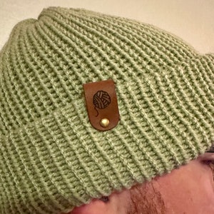 Light Green Knit Beanie
