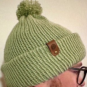 Light Green Knit Beanie