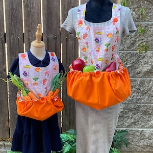 Cross back harvest and garden apron