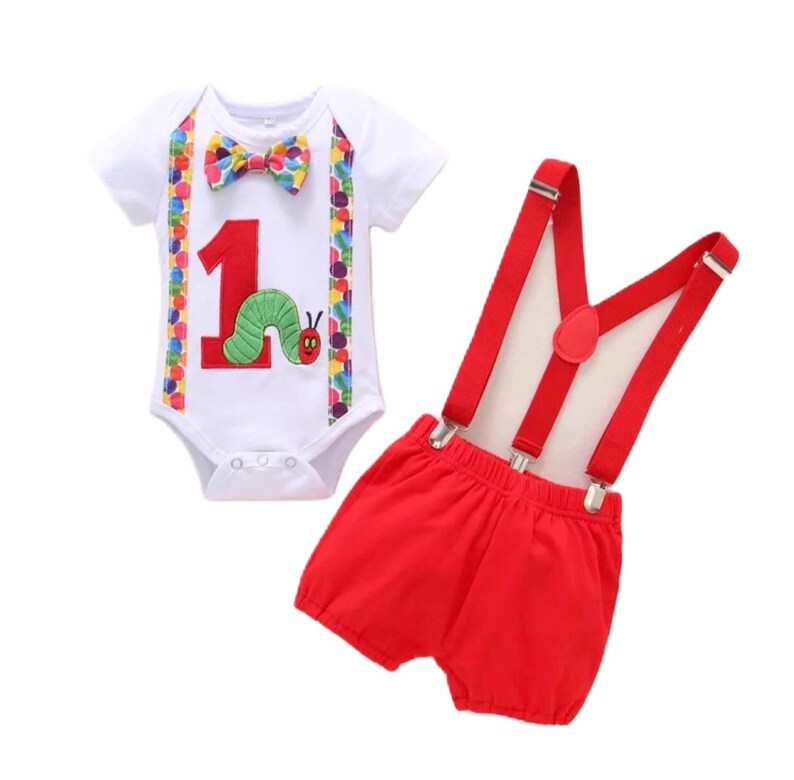 One Very Hungry Caterpillar Baby Boy Outfit First Birthday Etsy Australia