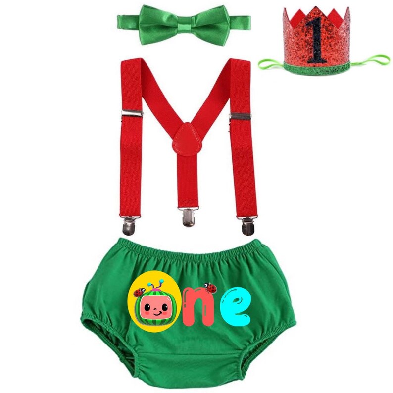 Baby Boy 1st Birthday Outfit One Coco Melon Boy Etsy