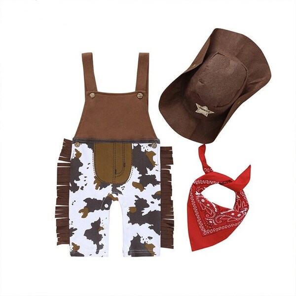 Baby Cowboy Costume in Newborn to 7 tears old for Boys Cake Smash or Dress Up main image 1