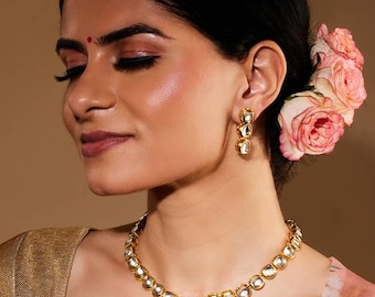 Kundan Rani Haar Necklace: Polki Stone, Sabyasachi Inspired Statement Jewelry
