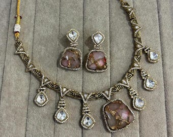 Polki Kundan Necklace Set: Sabyasachi Indian Wedding Jewelry
