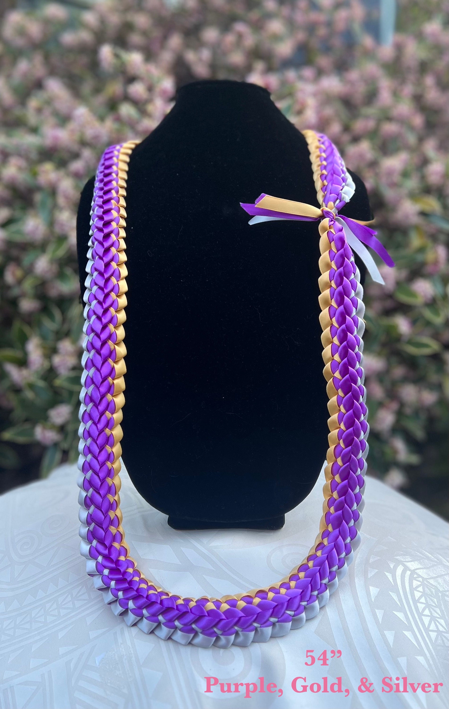 CUSTOM Double Ribbon Lei - Etsy