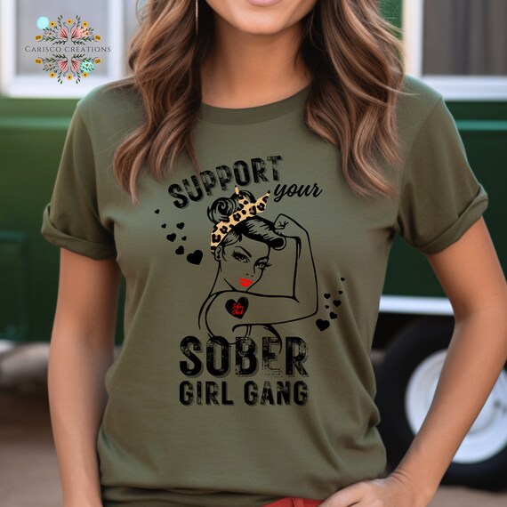 Womens Sober Chick - Sobriety T Shirt Womens Sober Chick - Sobriety T Shirt