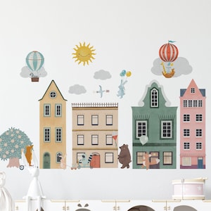 Childrens Wall Decals, Animal Wall Decals, Nursery Wall Stickers, Peel and Stick Wall Decals, Kids Room Decor
