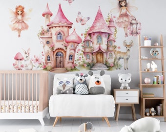 fairy wall stickers, fairy wall decals, girls room decor, fairy wall decals, nursery wall decals,