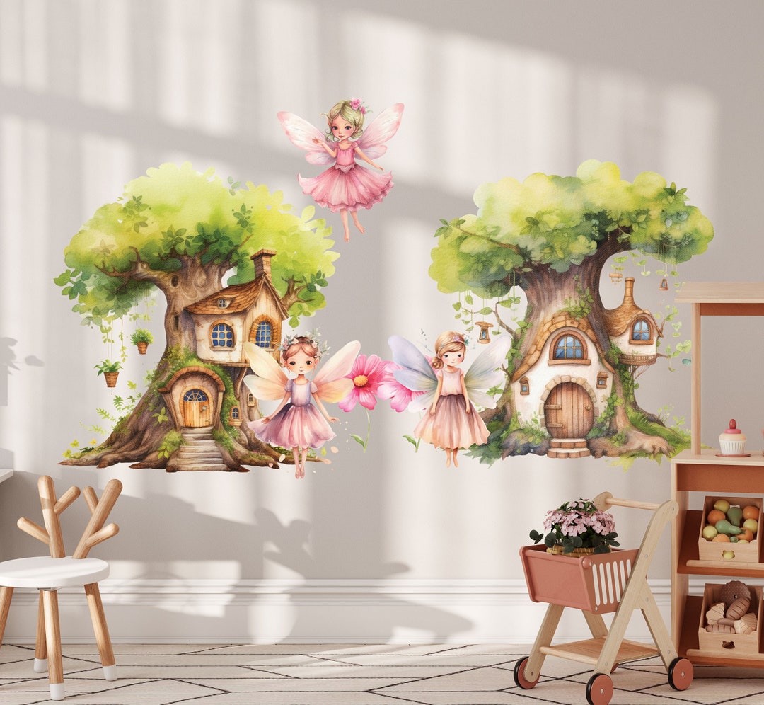 Fairy Wall Stickers, Fairy Stickers, Girls Room Decor, Fairy Decor ...