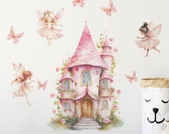 fairy wall stickers, fairy wall decals, girls room decor, fairy wall decals, nursery wall decals,
