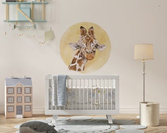 giraffe wall decal, nursery door decals, nursery wall decals,Safari Wall Decal Big Set