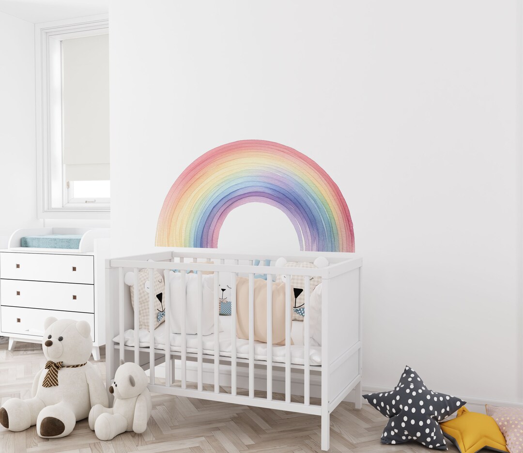 Rainbow Wall Decal, Rainbow Decal, Rainbow Wall Stickers, Nursery ...