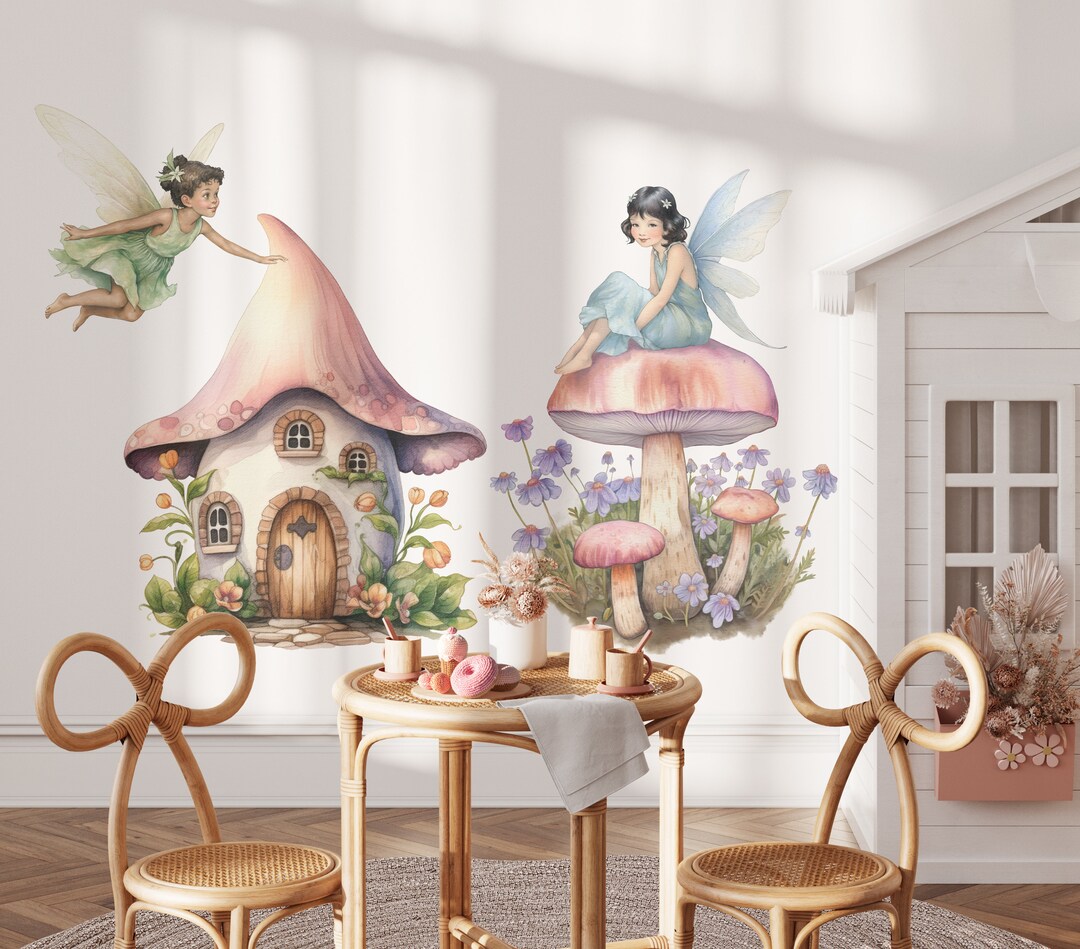 Fairy Wall Decals, Fairy Wall Stickers, Girls Room Wall Decor, Fairy ...