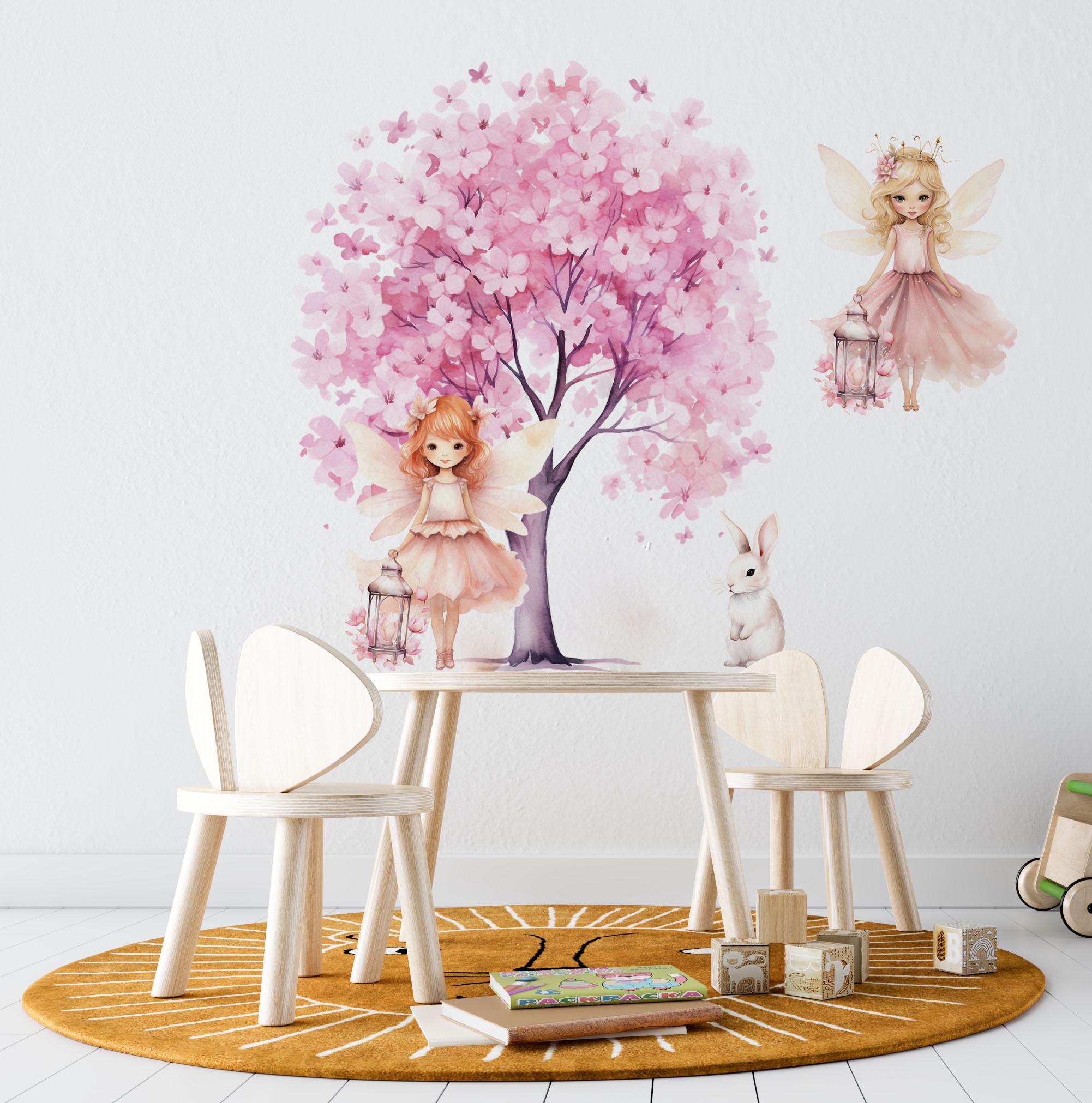 Fairy Wall Stickers for Nursery Room, Kids Room Wall Decals, Fairy ...