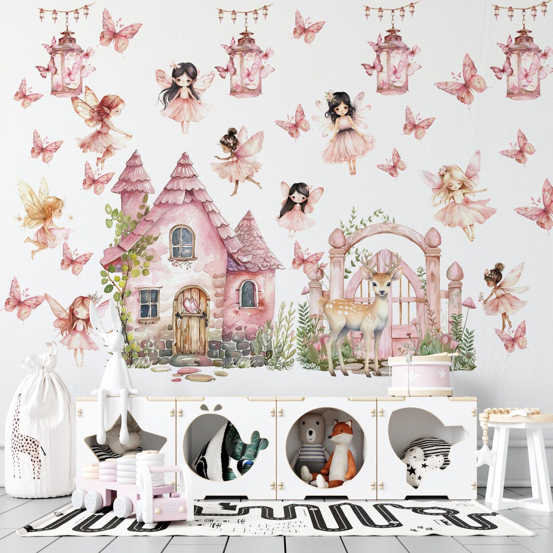 XXL Fairy Wall Stickers, Fairy Wallpaper Peel and Stick, Fairy Wall ...