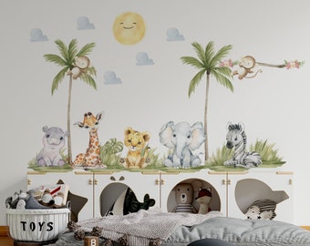 safari nursery decor for girls room safari nursery wall decals for kids room jungle wall decals for nursery room