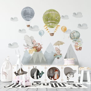 Forest Animals Nursery Wall Decals: Mountain Adventure Decor