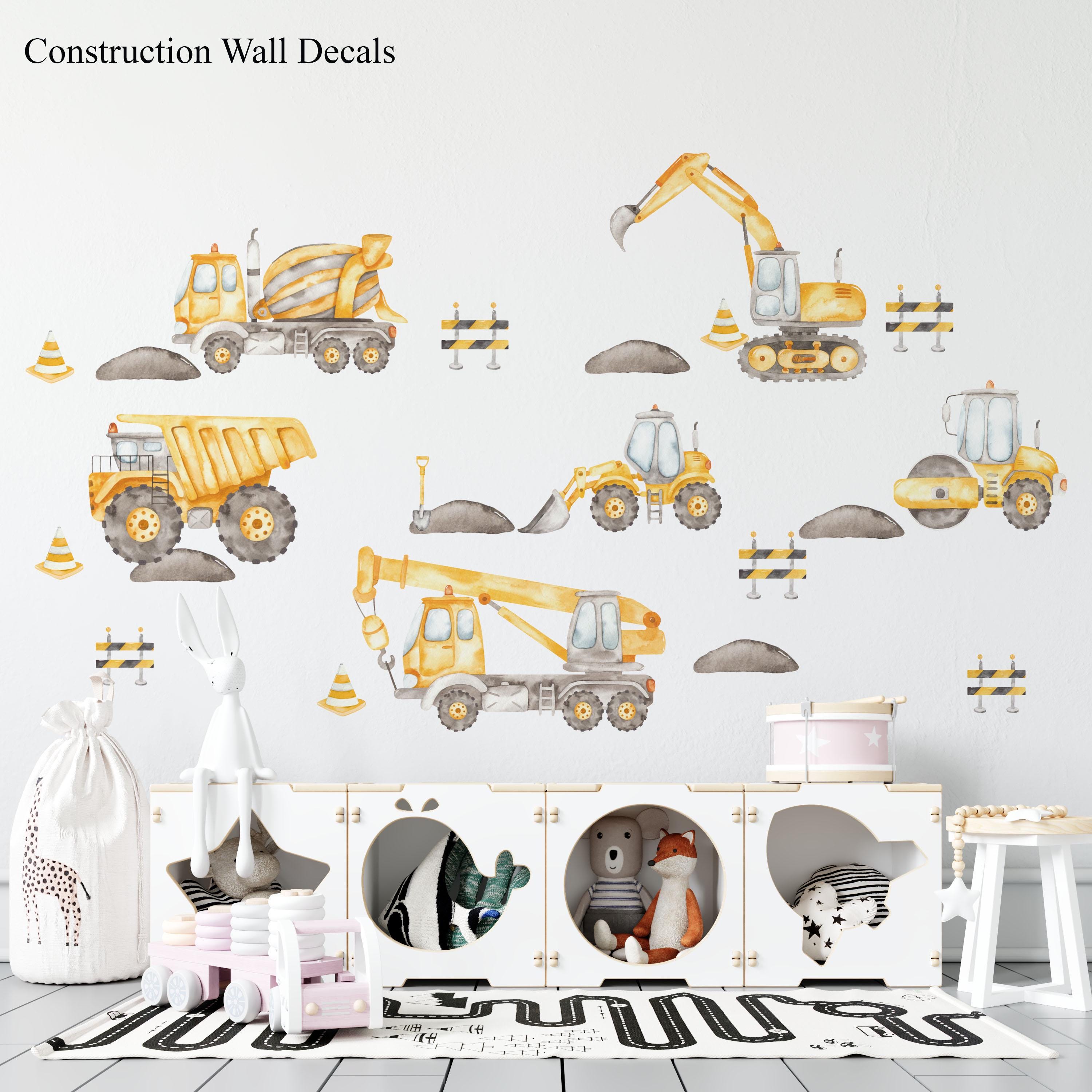 Excavator wall decal Italia