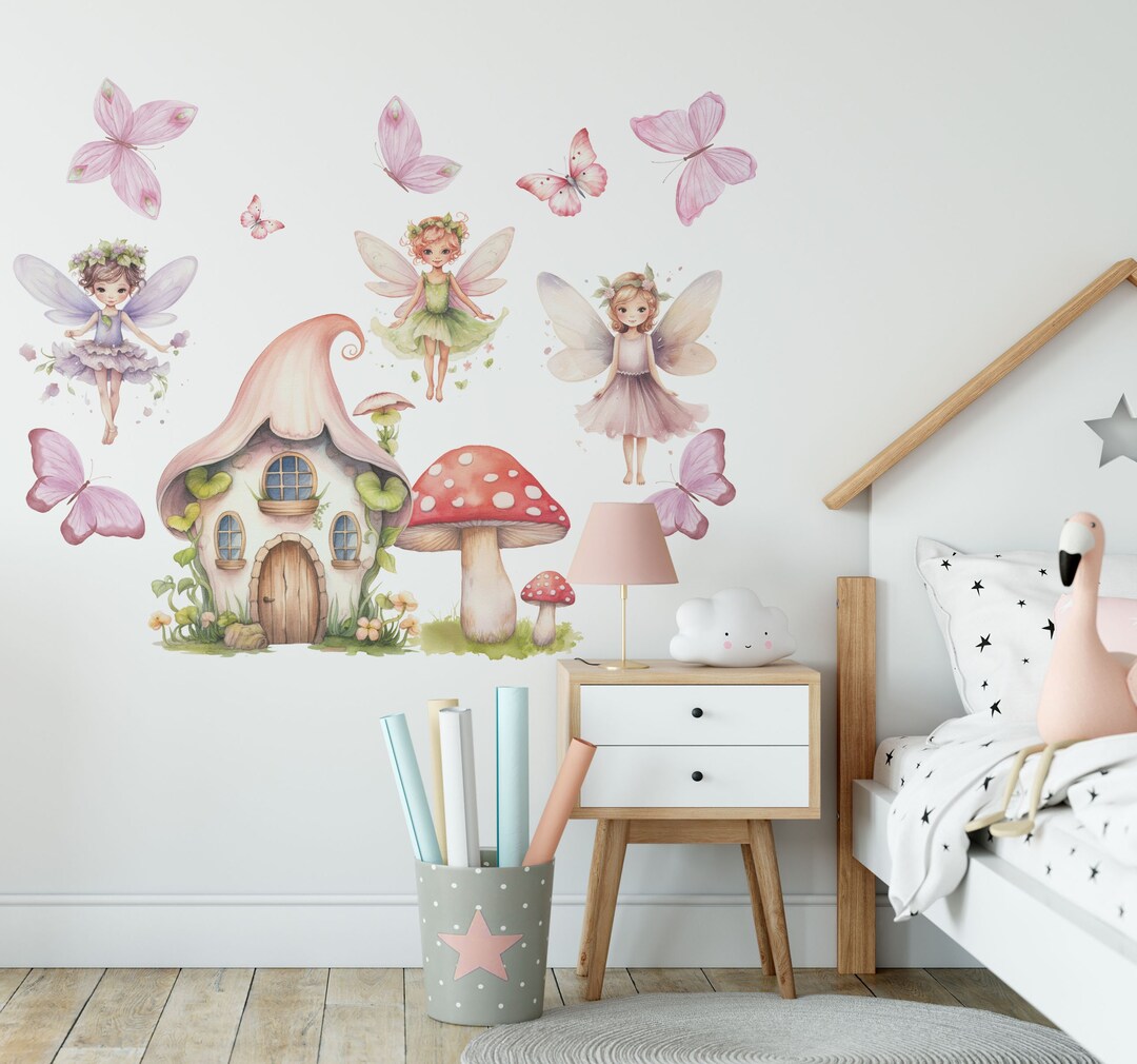 Fairy Wall Decals, Fairy Stickers, Girls Room Decor, Fairy Decor, Girls ...