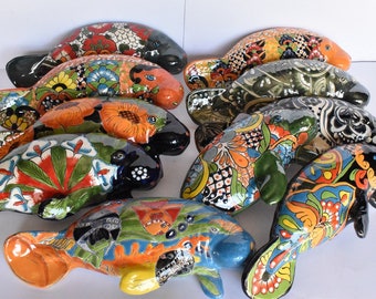 Variety of Hanging Talavera Manatees