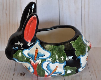 Talavera Rabbits Planters Ceramic Beautiful Cute Planters Multicolored ...