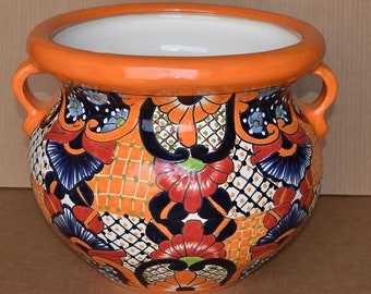 Vintage Mexican Folk Art Pottery Terracotta Colorful Vase - Etsy