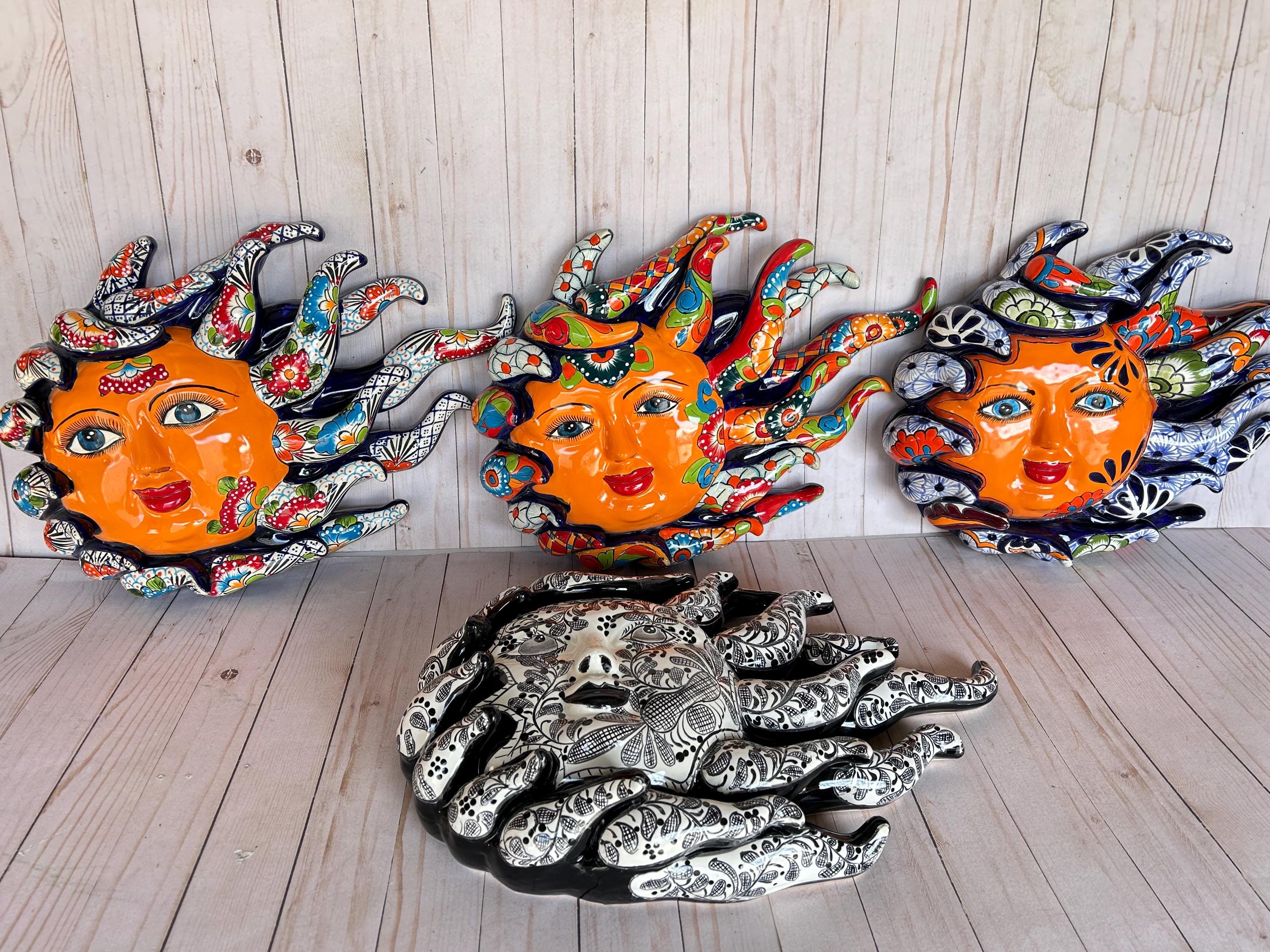 Mexican Pottery Sun and Moon - Etsy