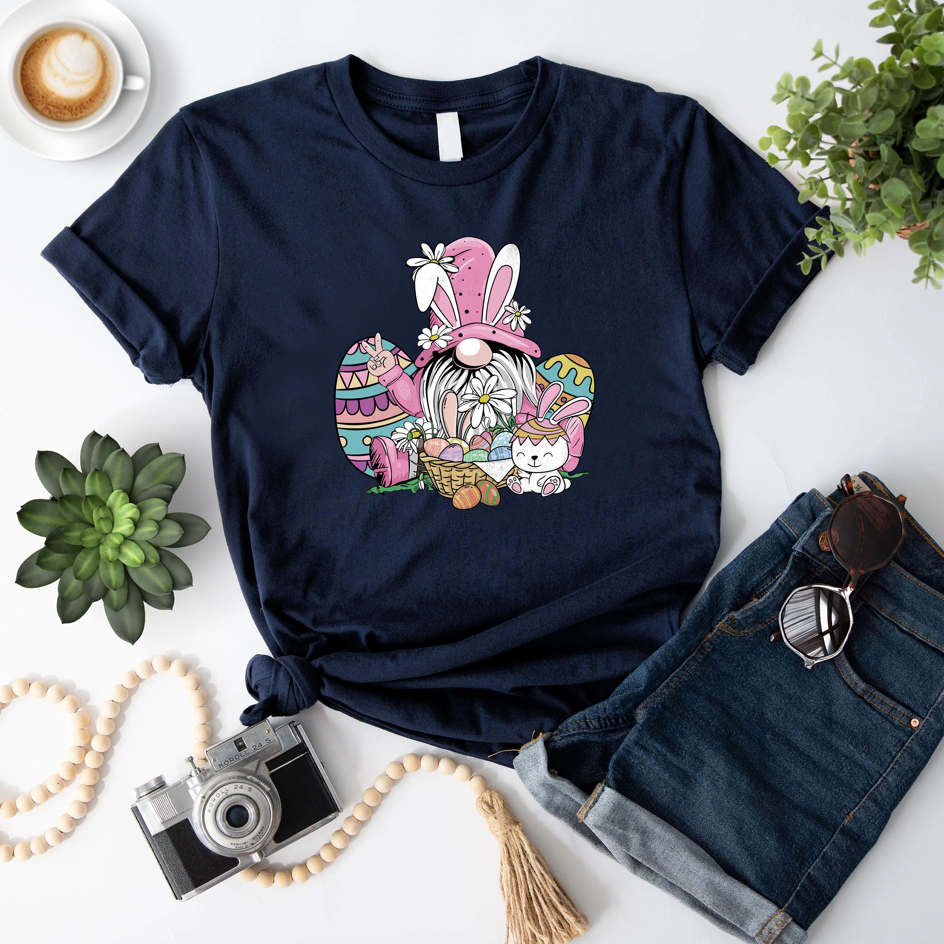 Discover Easter Shirt, Easter Gnome Shirt, Bunny Gnome T-Shirt